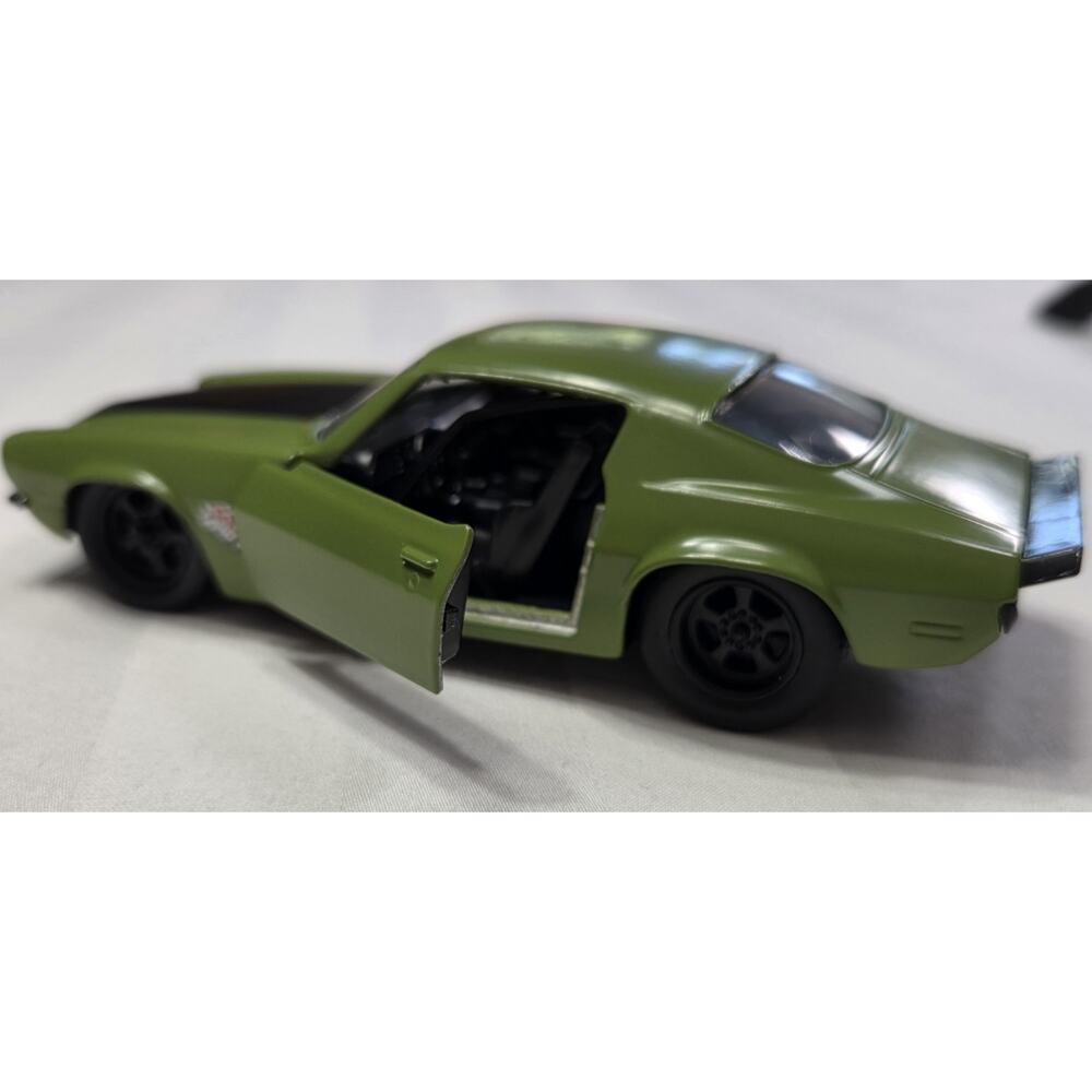 DOM'S 1973 CHEVROLET CAMARO F-BOMB GREEN FAST & FURIOUS 1/32 DIECAST JADA 99521 - Picture 6 of 10
